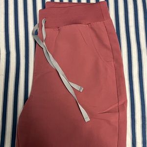 Figs High Waisted Zamora Scrub Pants Mauve